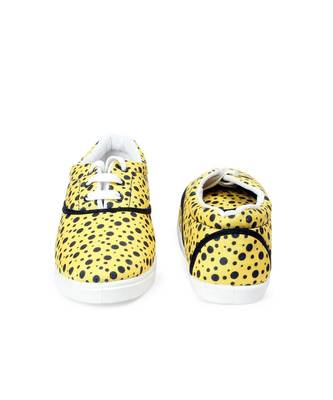 Women Yellow Canvas Sneakers 3