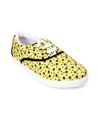 Women Yellow Canvas Sneakers 5