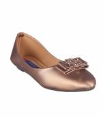 Women copper colored  slip on  Bellies