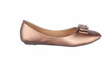 Women copper colored  slip on  Bellies 2