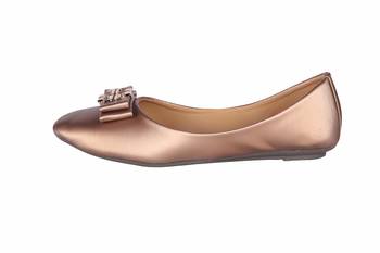 Women copper colored  slip on  Bellies 3