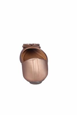 Women copper colored  slip on  Bellies 4