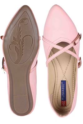 Women Pink slip on  Bellies 5