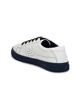 Women White Synthetic Leather Sneakers 7