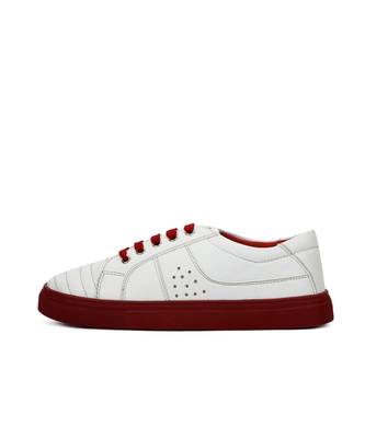 Women White Synthetic Leather Sneakers 3