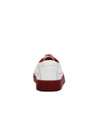 Women White Synthetic Leather Sneakers 6