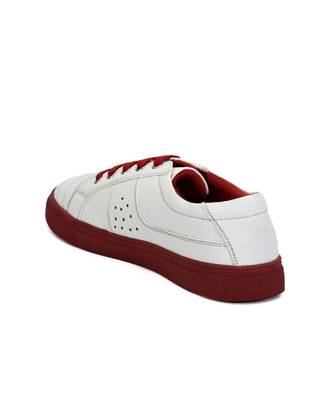 Women White Synthetic Leather Sneakers 7