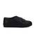 Women Black Synthetic Leather Sneakers