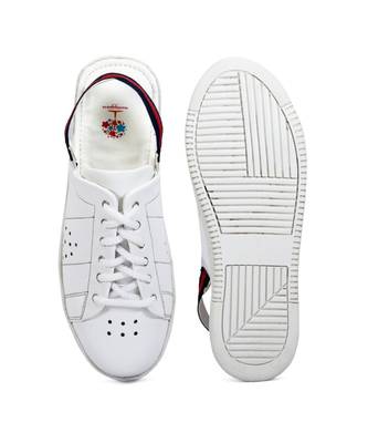Women White Synthetic Leather Sneakers 1