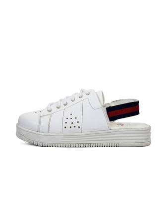 Women White Synthetic Leather Sneakers 3