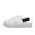 Women White Synthetic Leather Sneakers