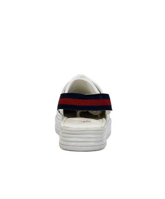 Women White Synthetic Leather Sneakers 6
