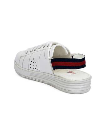 Women White Synthetic Leather Sneakers 7