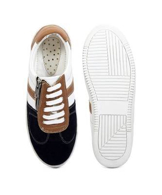 Women Black Synthetic Leather Sneakers 1