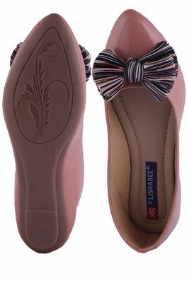 Women Pink slip on  Bellies 5