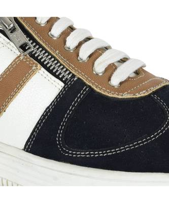 Women Black Synthetic Leather Sneakers 4