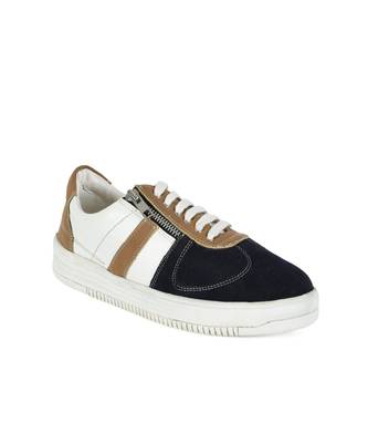 Women Black Synthetic Leather Sneakers 5