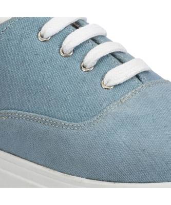 Women Blue Synthetic Leather Sneakers 4