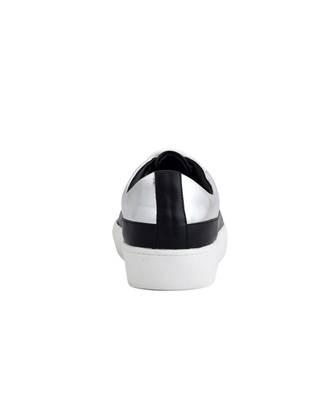 Women Silver Synthetic Leather Sneakers 6