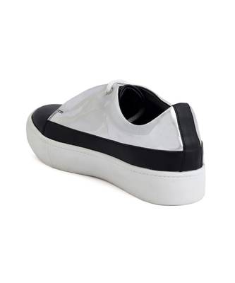 Women Silver Synthetic Leather Sneakers 7