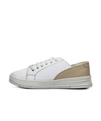 Women White Synthetic Leather Sneakers 3