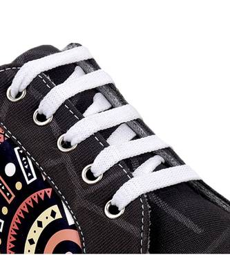 Women Black Canvas Sneakers 2