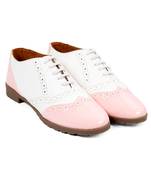 Women White Synthetic Patent Sneakers
