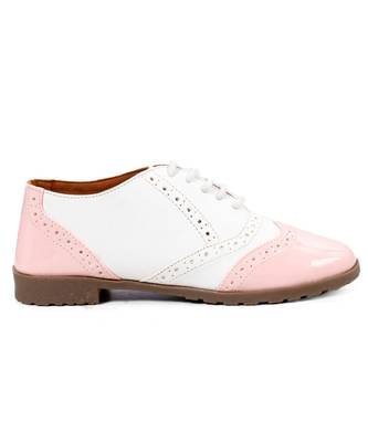Women White Synthetic Patent Sneakers 3