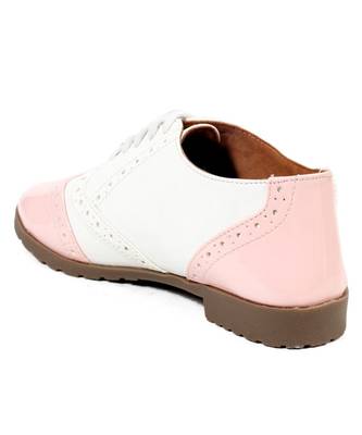 Women White Synthetic Patent Sneakers 4