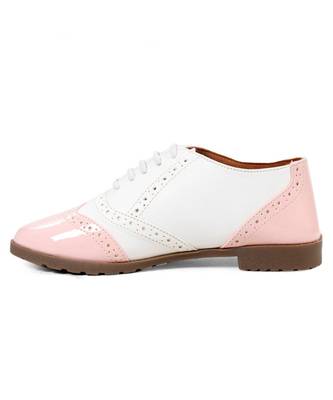 Women White Synthetic Patent Sneakers 6