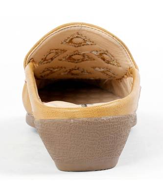 Women Synthetic Leather Slip-On Loafers -Beige 8