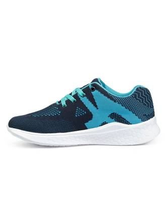 Women Flyknit Blue Sports Shoes Sneakers 8