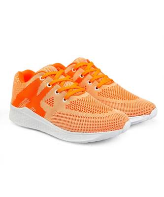 Women Flyknit Orange Sports Shoes Sneakers 1