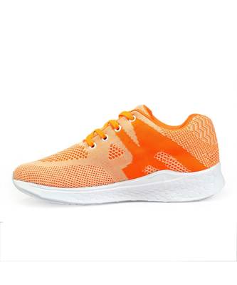 Women Flyknit Orange Sports Shoes Sneakers 6