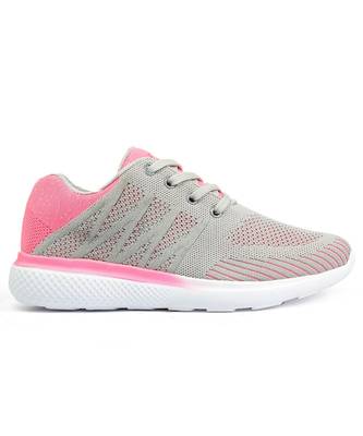 Women Flyknit Grey Sports Shoes Sneakers 3