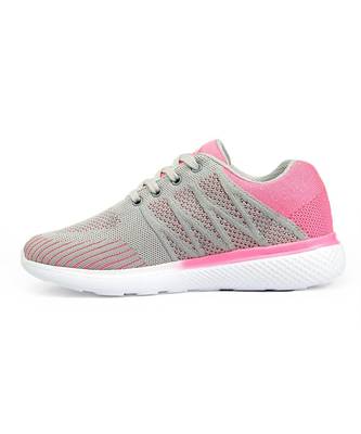 Women Flyknit Grey Sports Shoes Sneakers 6