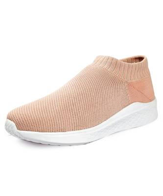 Women Flyknit Peach Sports Shoes Sneakers 7