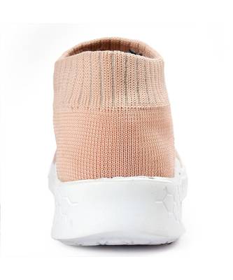 Women Flyknit Peach Sports Shoes Sneakers 8