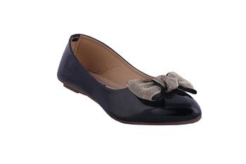 Women Black slip on  Bellies 1