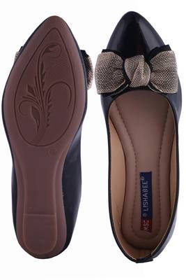 Women Black slip on  Bellies 5