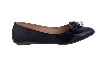 Women Black  slip on Bellies 2