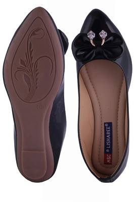 Women Black  slip on Bellies 5