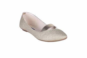 Women Synthetic Gold Bellies slip on 1