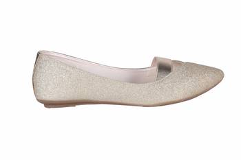 Women Synthetic Gold Bellies slip on 2
