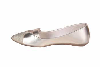 Women Synthetic Gold Bellies slip on 3
