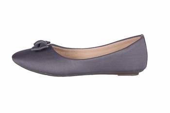 Women Synthetic Grey  slip  on Bellies 3