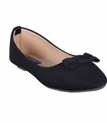 Women Synthetic Black Bellies slip on
