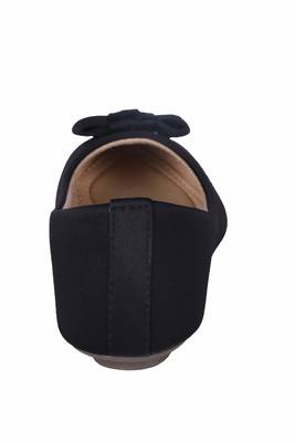 Women Synthetic Black Bellies slip on 4