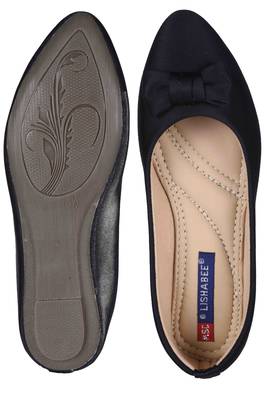 Women Synthetic Black Bellies slip on 5