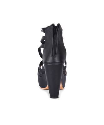 Women Black Sandals Block 6